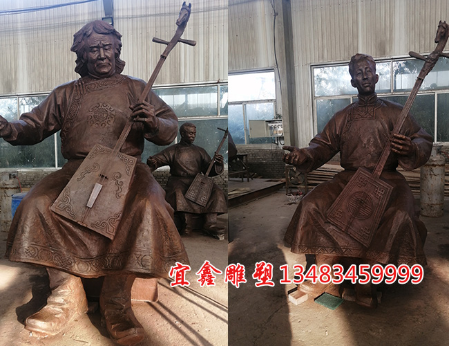 蒙古拉琴人物