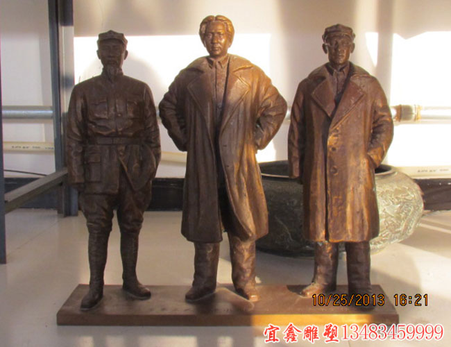 毛主席在陝北銅像