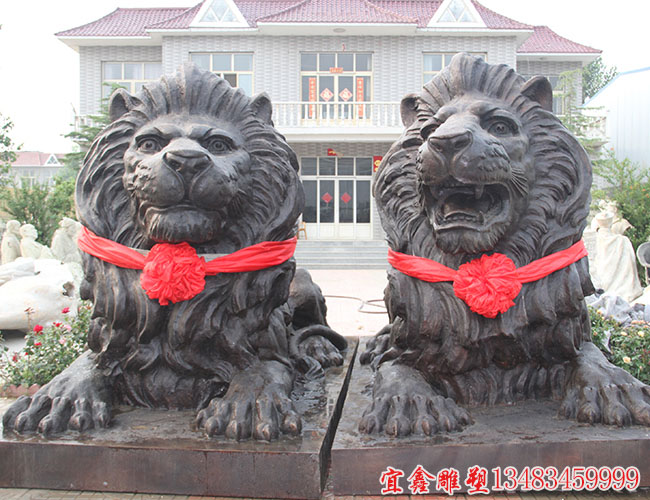 銅雕獅子_銅雕獅子廠家定做