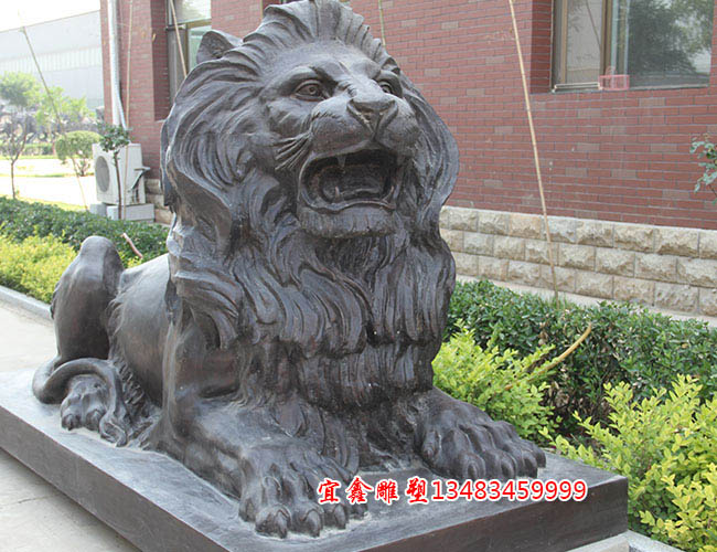 風水銅雕獅子_銅獅子定做