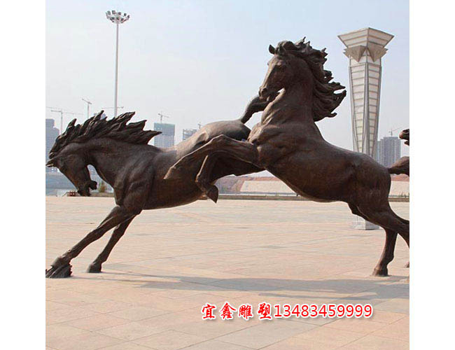 景觀雕塑_銅雕馬_銅馬雕塑