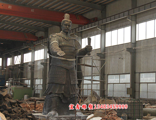 古代將軍銅像