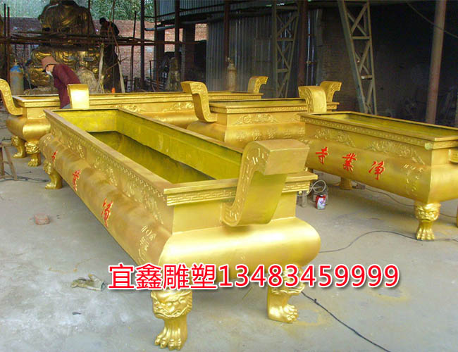 大型寺廟銅香爐