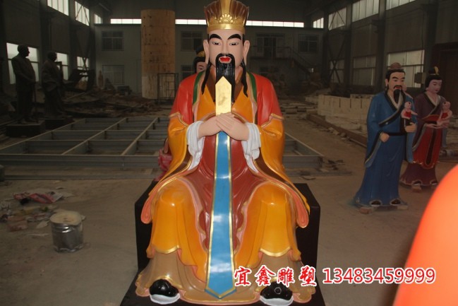 文王爺銅雕神像