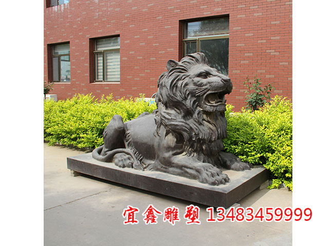 匯豐銅獅子擺件