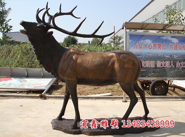 動物銅雕小鹿