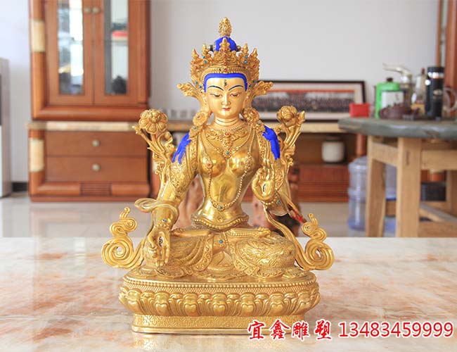 白度母銅佛像