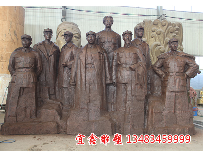 抗戰人物雕塑