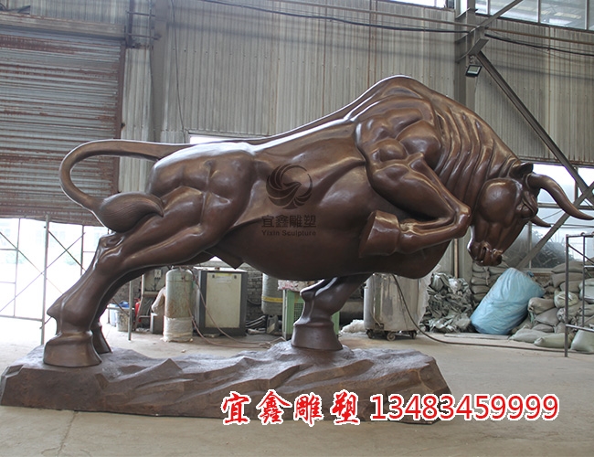 開拓牛銅雕工藝品