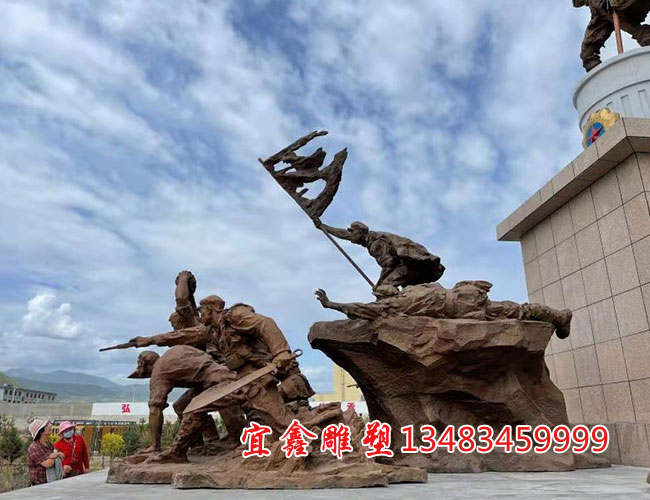 上甘嶺戰役《清晨的西路號角》雕塑
