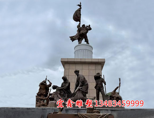 上甘嶺戰役《清晨的西路號角》雕塑