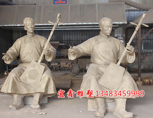 蒙古拉琴人物
