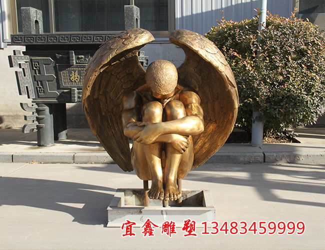 銅雕天使
