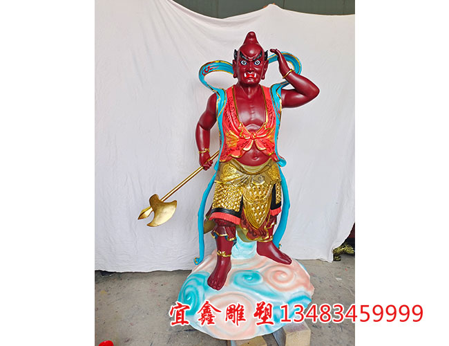 鑄銅順風耳雕像