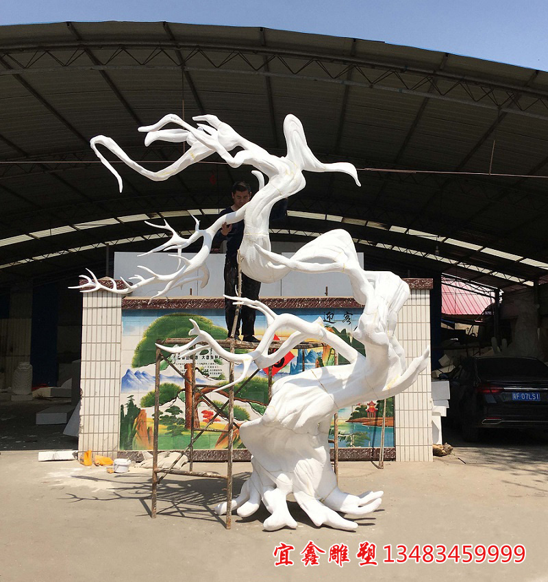 銅雕古樹製作