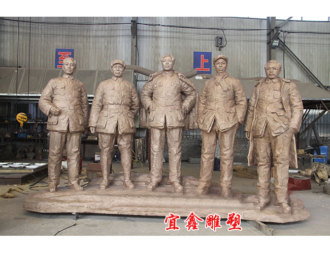 五大書(shu) 記青銅雕塑
