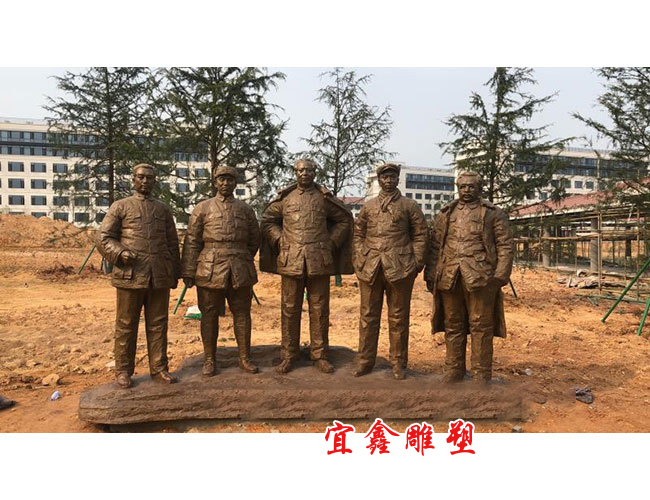 五大書記青銅雕塑