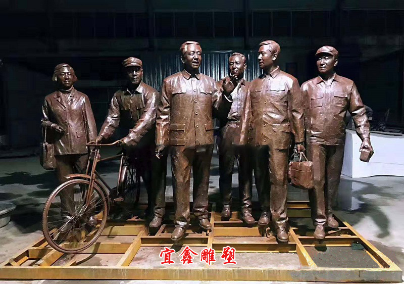 不忘初心牢記使命雕塑