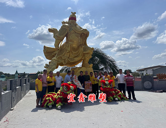 關公銅財神像