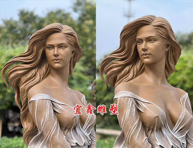 紗女銅雕像